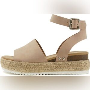 SODA - Espadrilles platform sandal - Suede & Vegan Leather - Dusty Muave